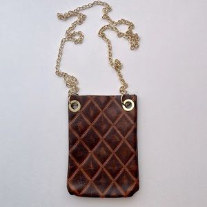 NEW Leather cell phone crossbody